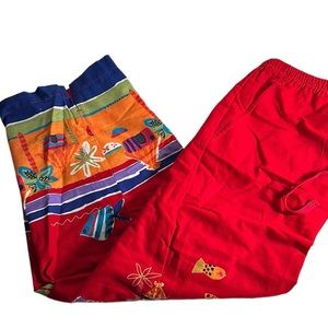 Capris size large new without tags. Drawstring stretch band waist with pockets!